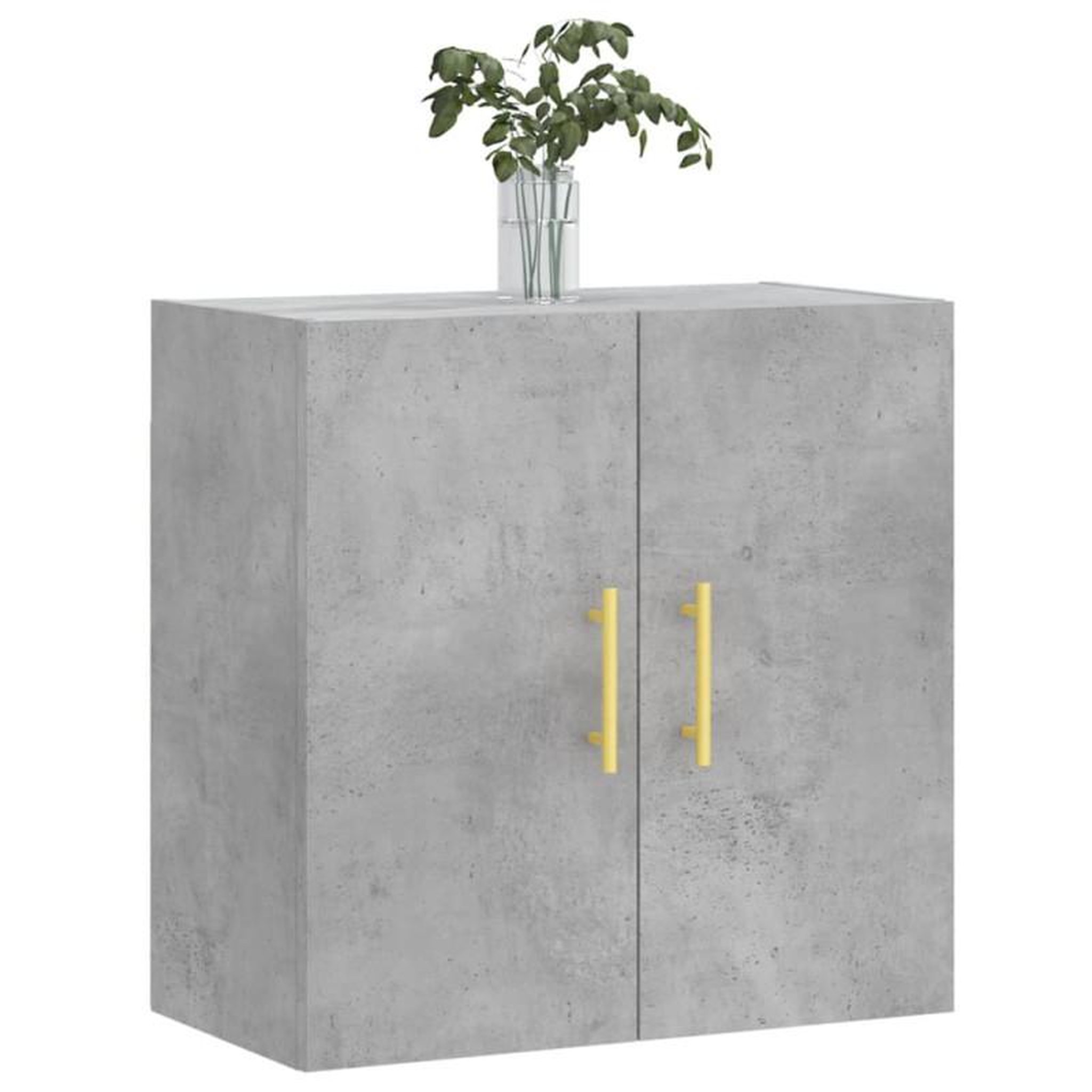 Voir la diapositive 3 : VIDAXL Armoire murale gris béton 60x31x60 cm bois d ingénierie