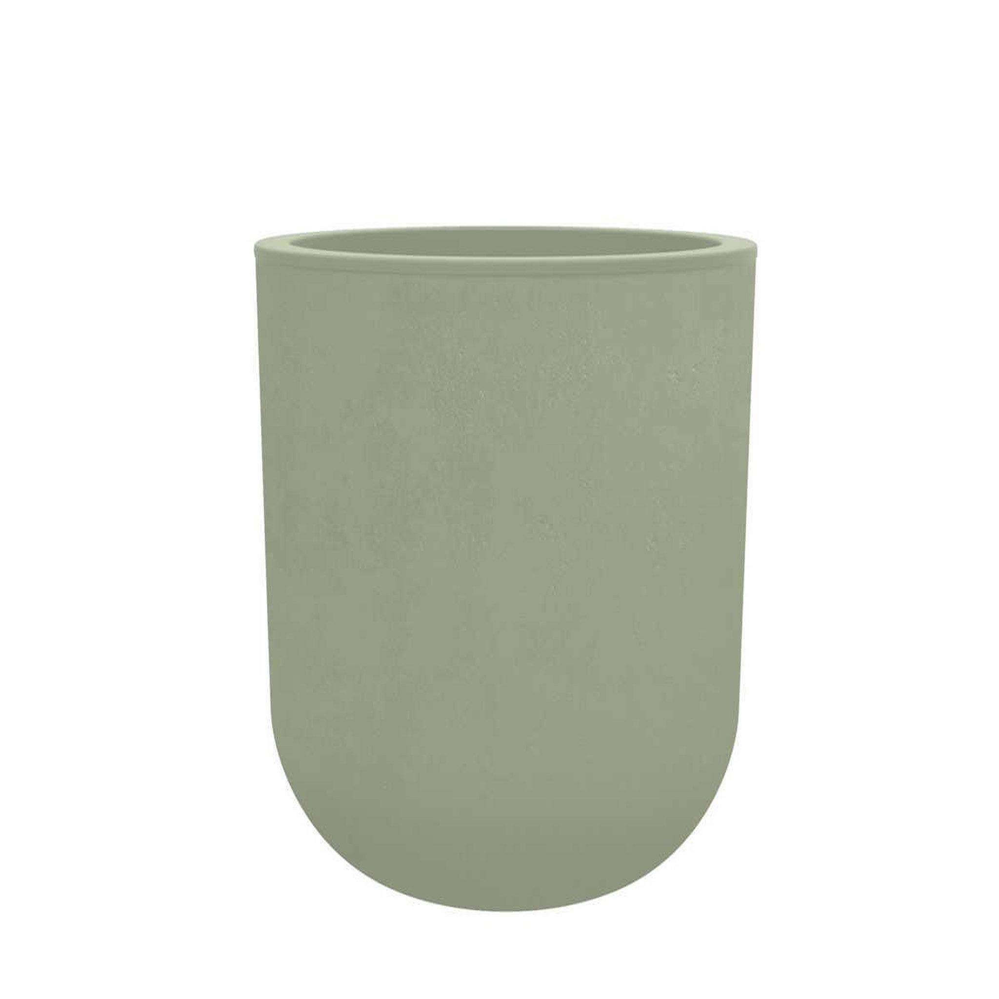 Eda Pot de fleurs rond basalt up - ø 40 x 37 cm - 32,5 l - vert amande - eda