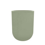 Eda Pot de fleurs rond Basalt Up - Ø 40 x 37 cm - 32,5 L - Vert amande - Eda