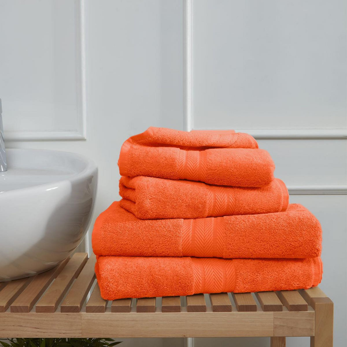 Sensei Maison Ensemble de bain 4 pièces (2 draps de bain + 2 serviettes de toilette) LUXURY