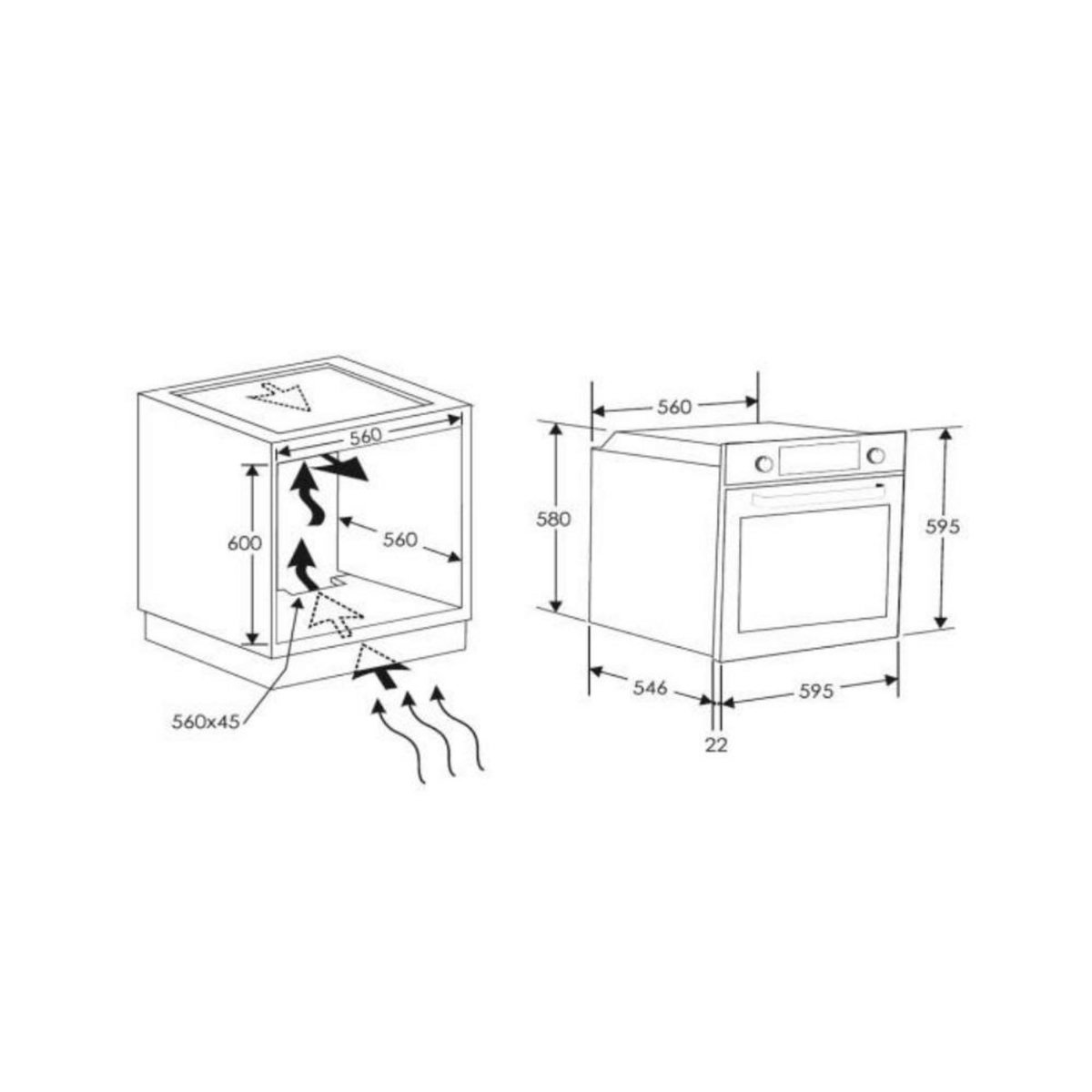 Candy Four intégrable multifonction 65l 60cm pyrolyse inox - FCM676X