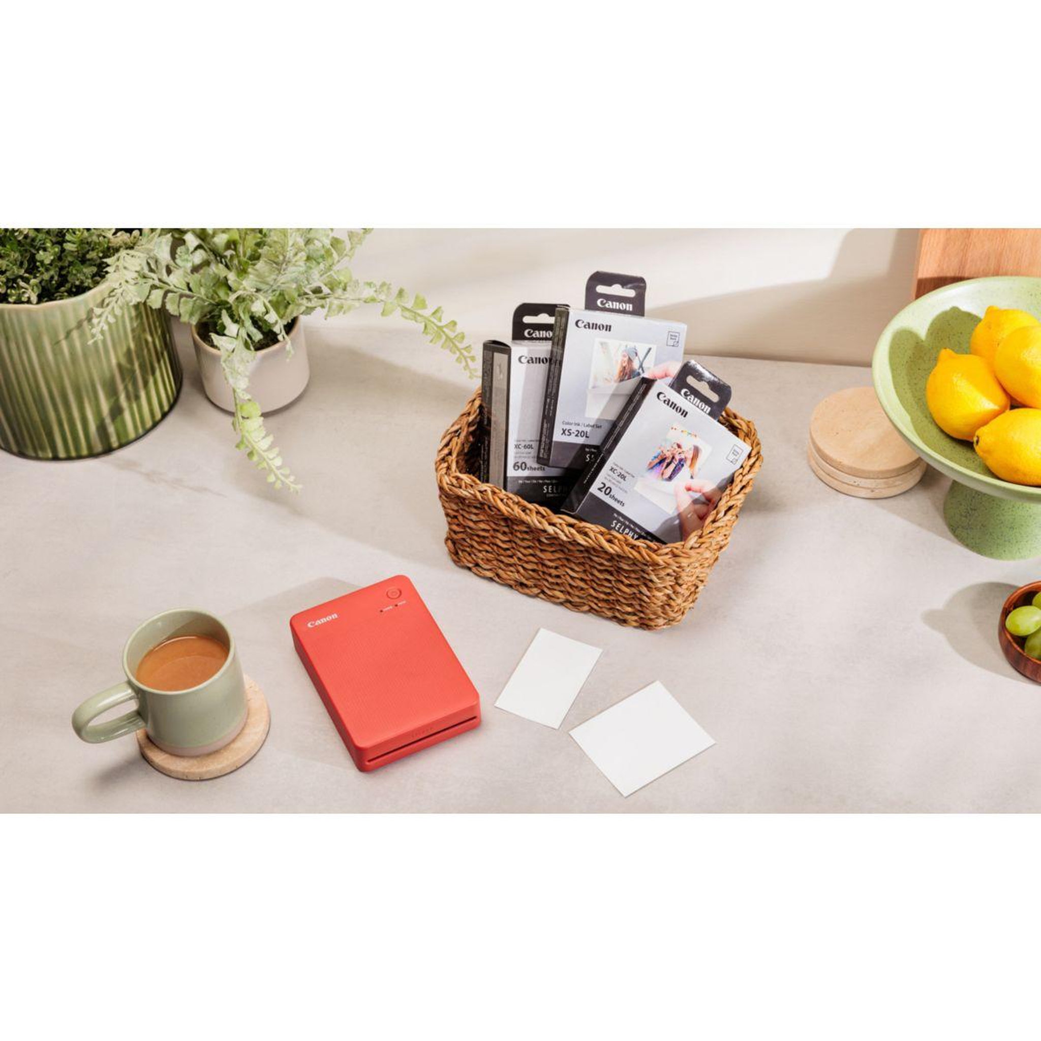 Voir la diapositive 4 : Canon Imprimante photo portable SELPHY QX20 Rouge Terracotta