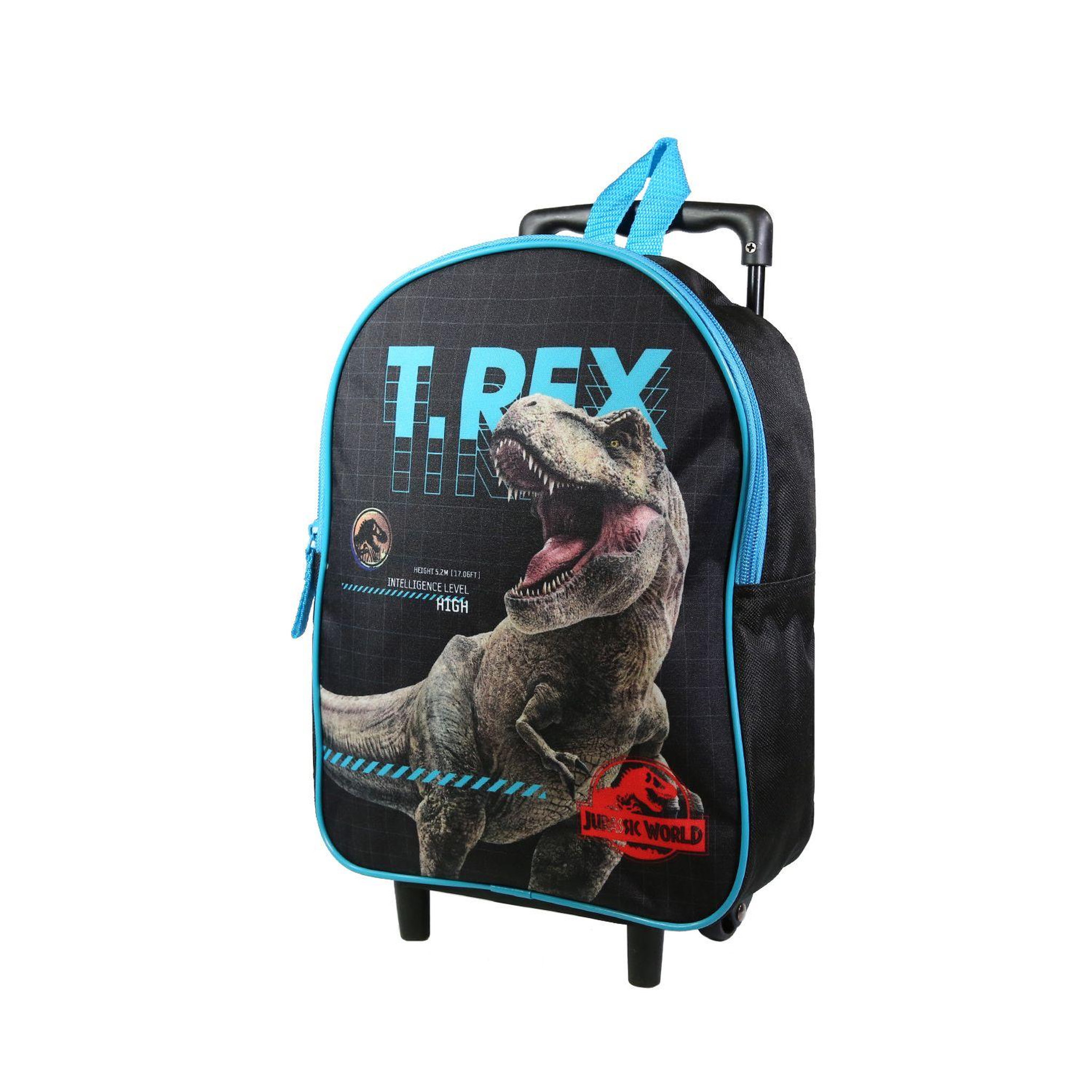Voir la diapositive 2 : Bagtrotter BAGTROTTER Sac à dos à roulettes 31 cm maternelle Jurassic World Noir T-Rex