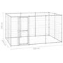 Voir la diapositive 6 : VIDAXL Chenil exterieur Acier galvanise 7,26 m²