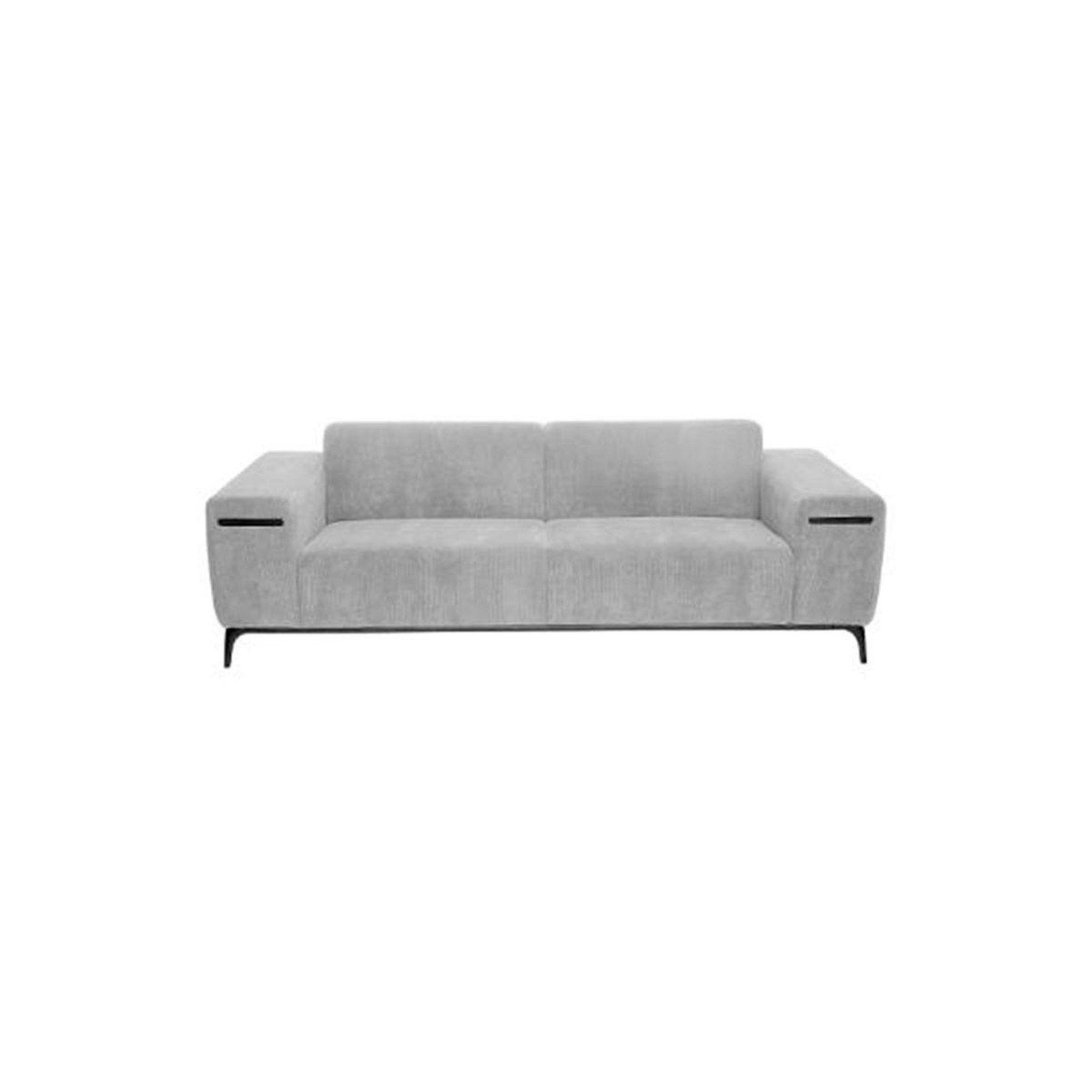 Voir la diapositive 1 : ATMOSPHERA Canapé 3 places velours côtelé  chris  230cm gris