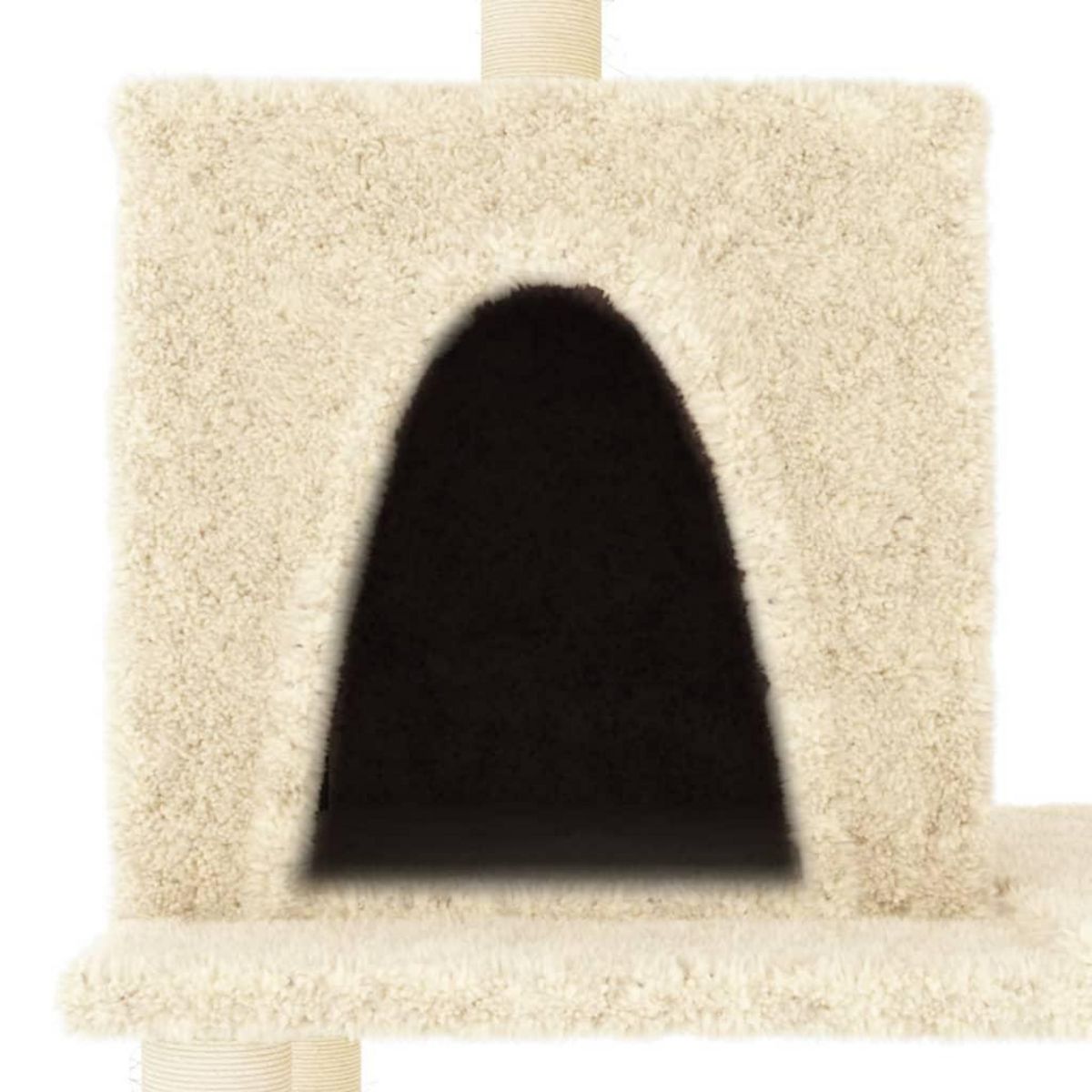 VIDAXL Arbre a chat avec griffoirs en sisal Creme 167 cm