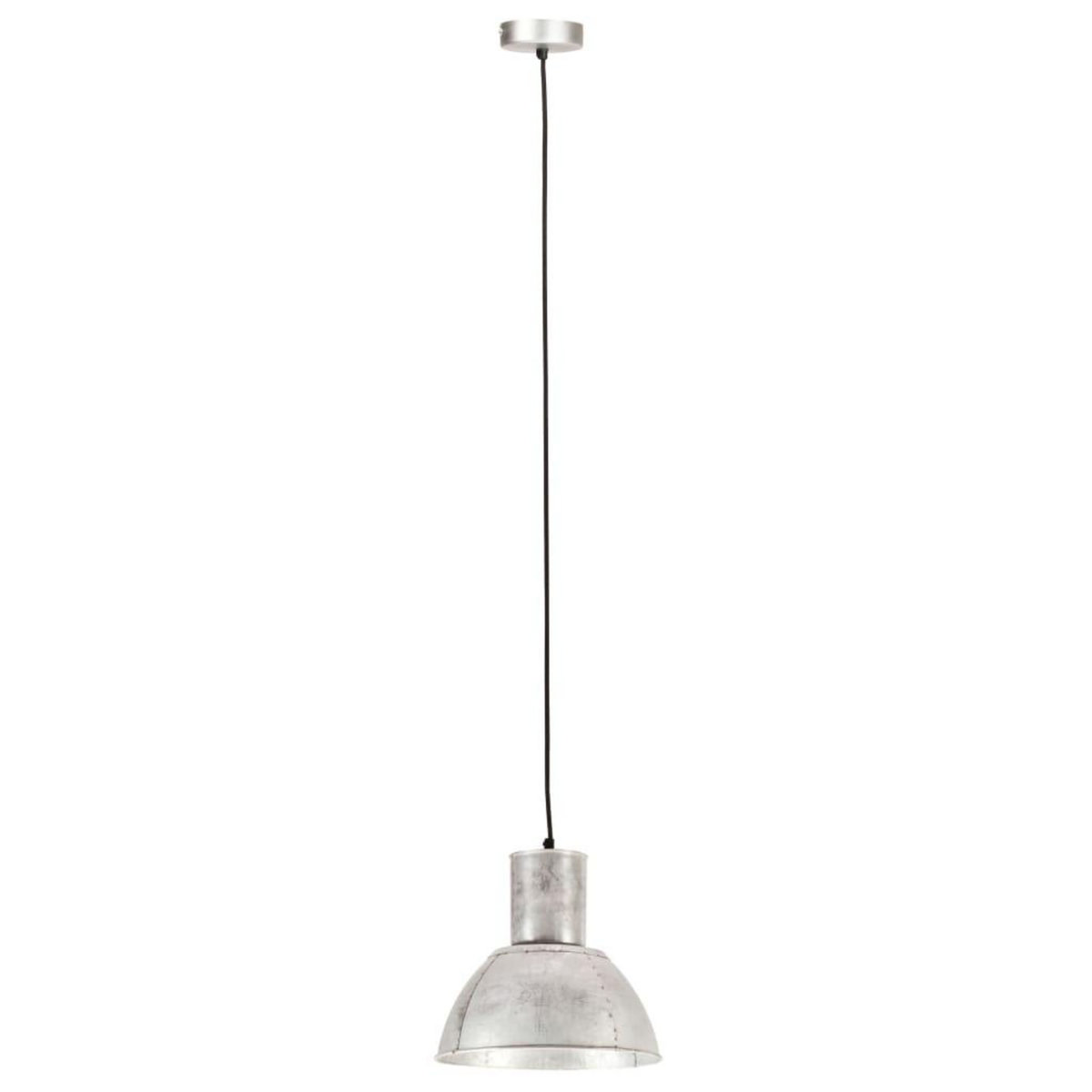 VIDAXL Lampe suspendue 25 W Argente Rond 28,5 cm E27