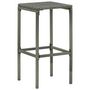 Voir la diapositive 5 : VIDAXL Ensemble de bar de jardin 5 pcs et coussins Resine tressee Gris