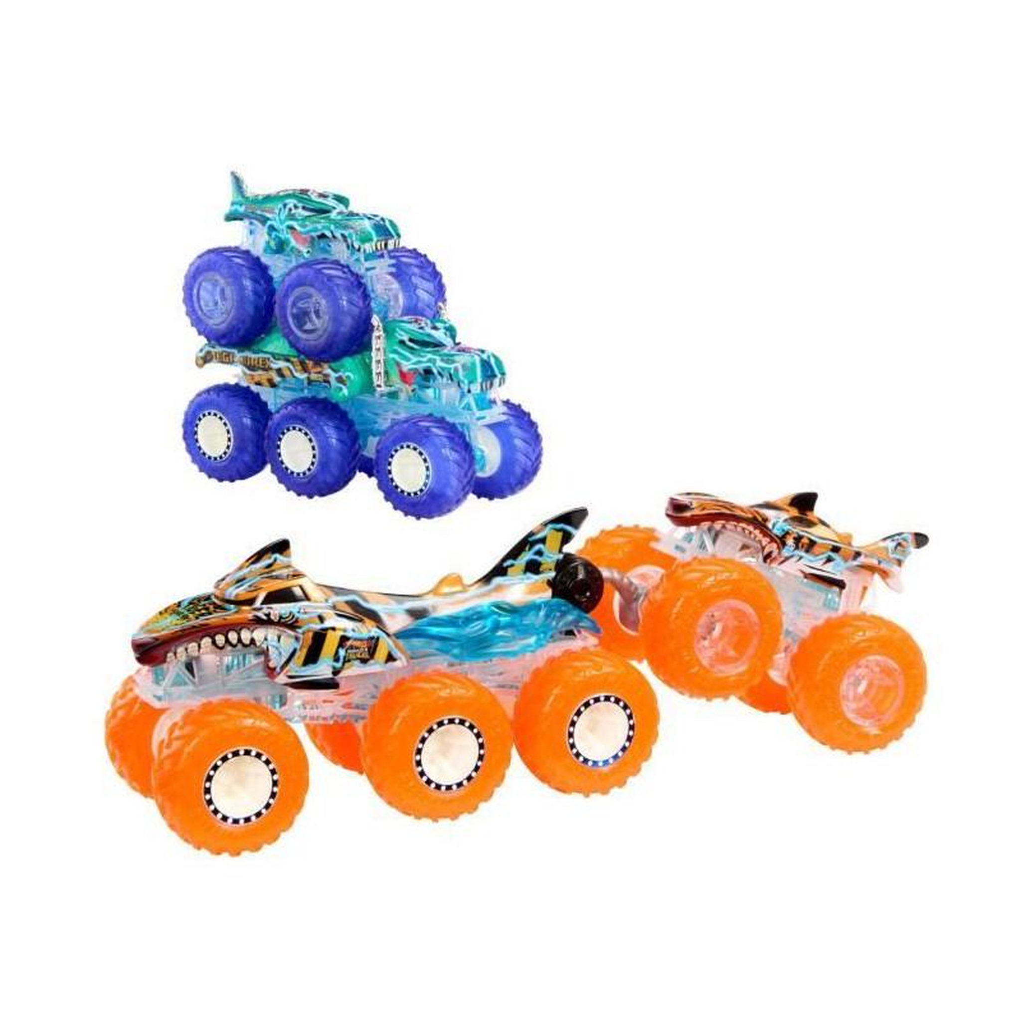 Voir la diapositive 2 : Hot Wheels Hot Wheels-Gros Camion Monster Trucks Power Smashers-Coffret HYJ29