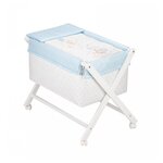 INTERBABY Berceau en Croix- Eléphant- Bleu