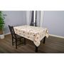 Voir la diapositive 2 : HABITABLE Nappe en toile cirée rectangulaire SANTA CLAUS - 140 x 250 cm - Ecru