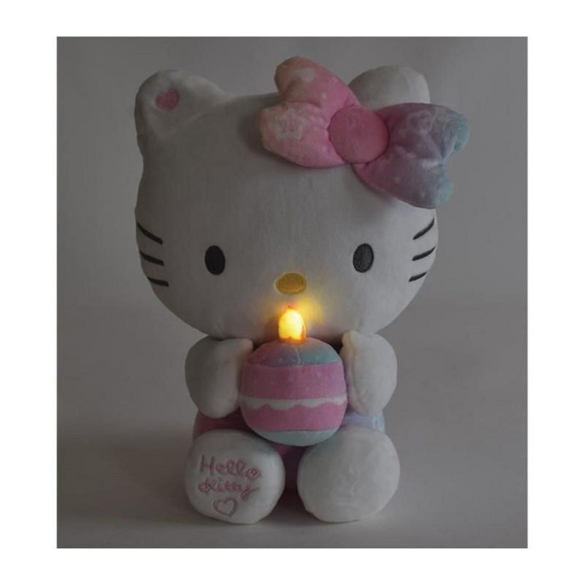 JEMINI Hello Kitty Peluche Interactive Anniversaire +/- 26 cm - JEMINI - Musique, bougie et rire interactifs.