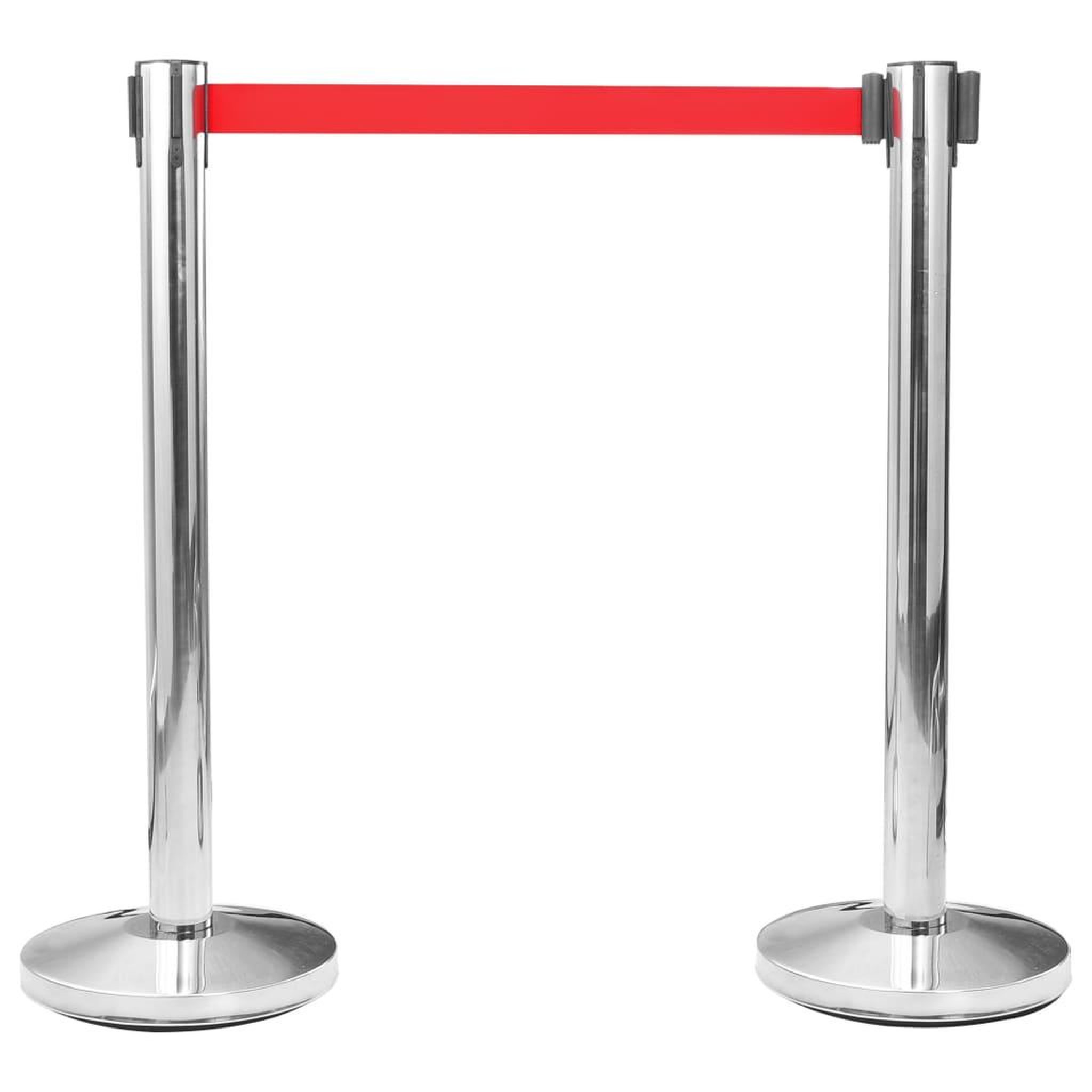 Voir la diapositive 2 : VIDAXL Barriere a bande retractable 200 cm Rouge