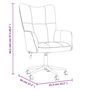 Voir la diapositive 6 : VIDAXL Chaise de relaxation Bleu Velours