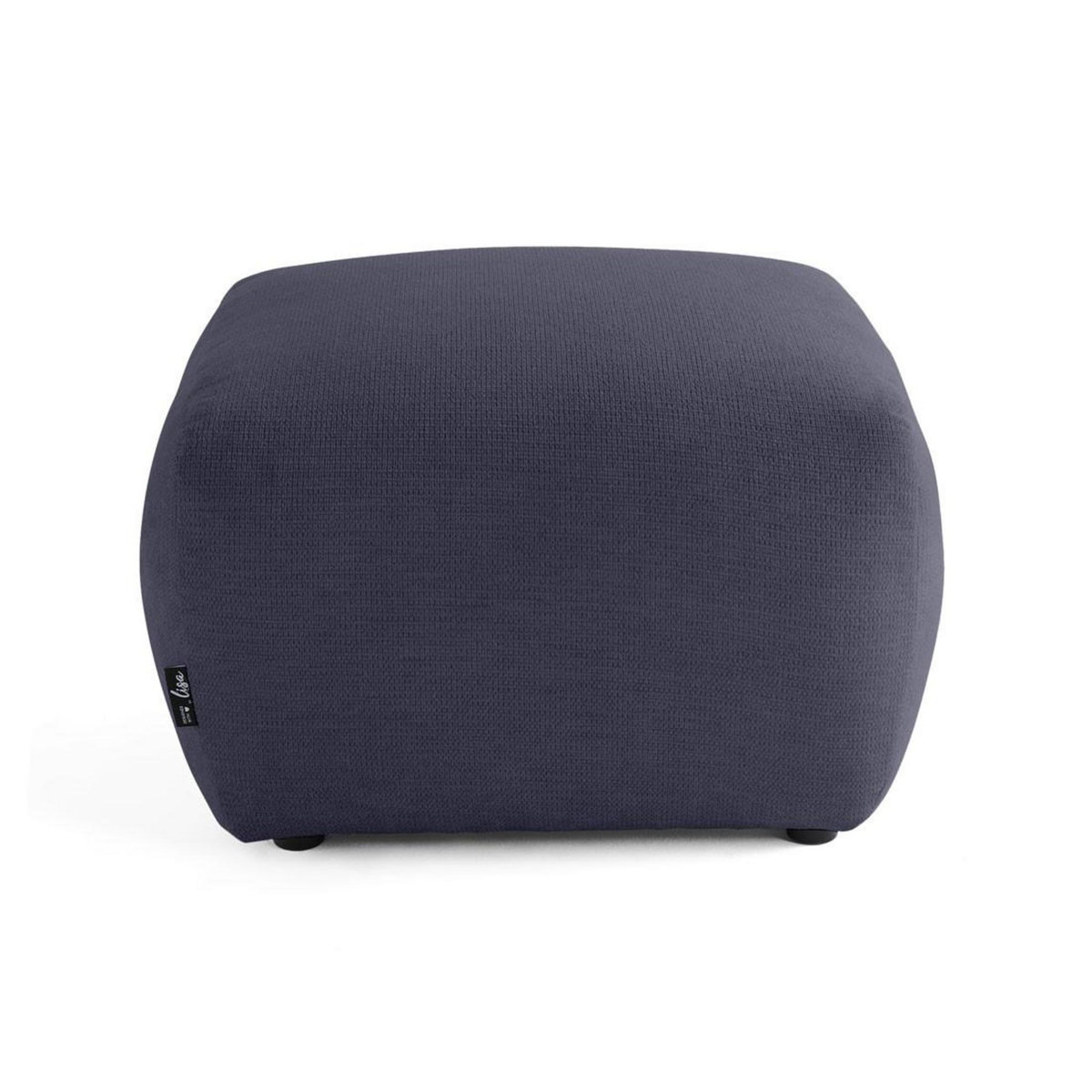LISA DESIGN Sorrente - pouf - en tissu texturé