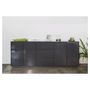 Voir la diapositive 7 : Buffet moderne 4 portes 3 tiroirs 220 cm LUCERA