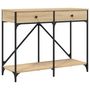 Voir la diapositive 2 : VIDAXL Table console chene sonoma 100x39x78,5 cm bois d'ingenierie