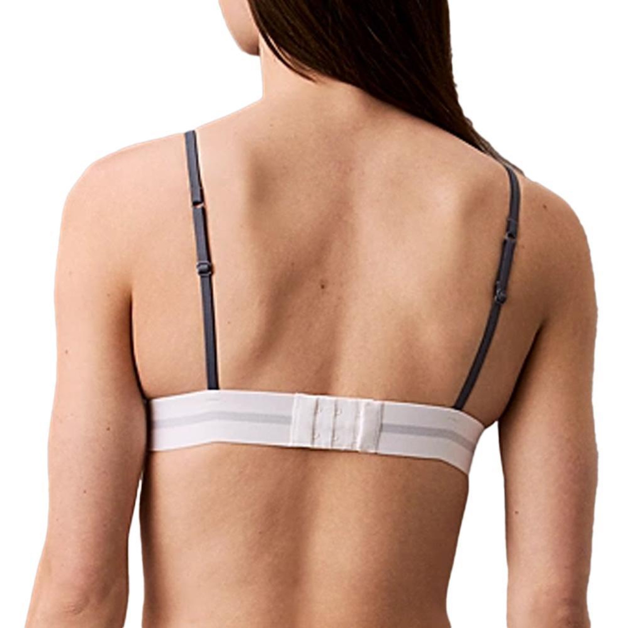 Voir la diapositive 2 : CALVIN KLEIN JEANS Soutien-Gorge Bleu/Gris Femme Calvin Klein Jeans Unlined Triangle