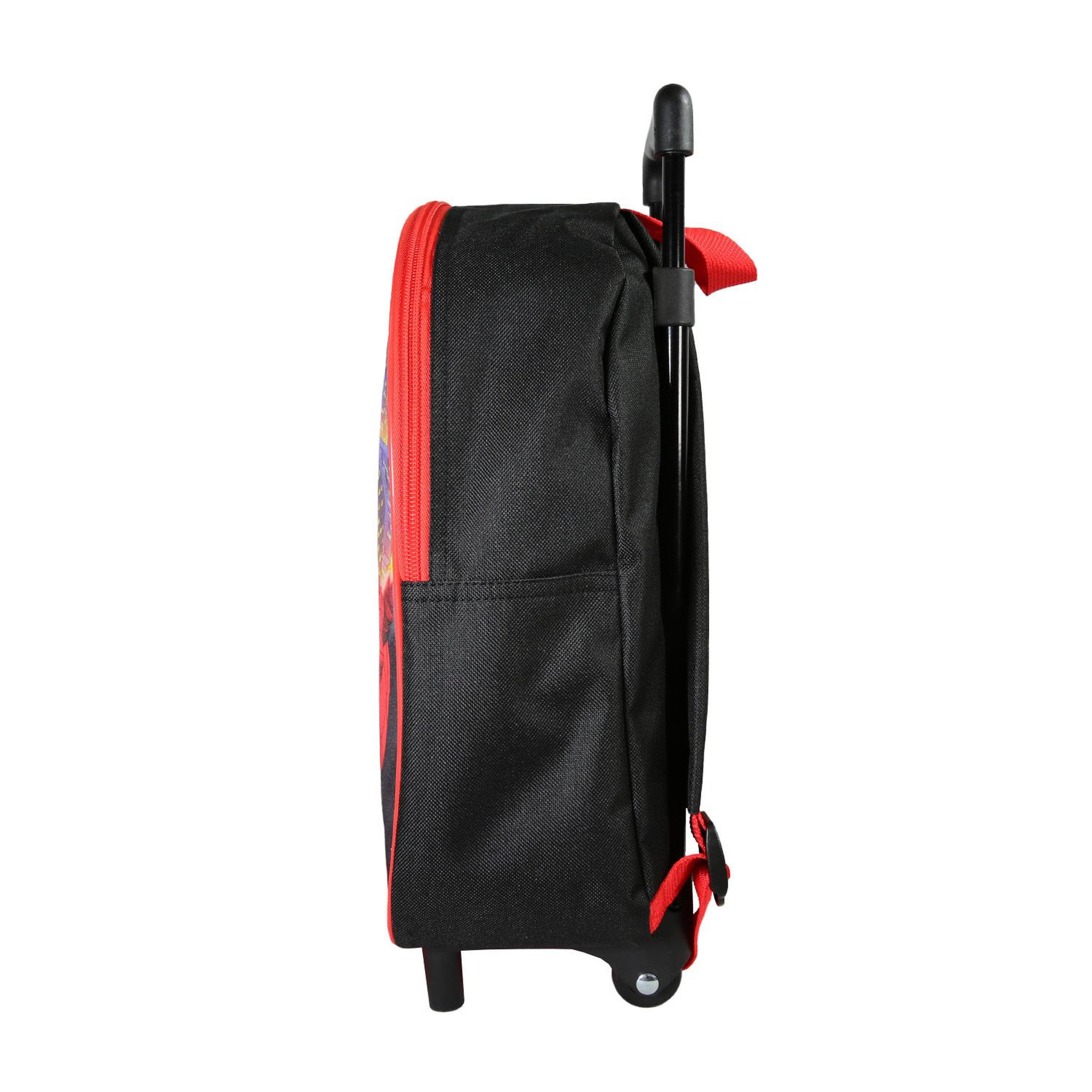 Voir la diapositive 3 : Bagtrotter Bagtrotter - Spiderman - Sac à Dos Scolaire à Roulettes  - Noir - 1 Compartiment Zippé - Bretelles Matelassées - 25x12x32cm - Matière Polyester - Sac à Dos Scolaire Maternelle