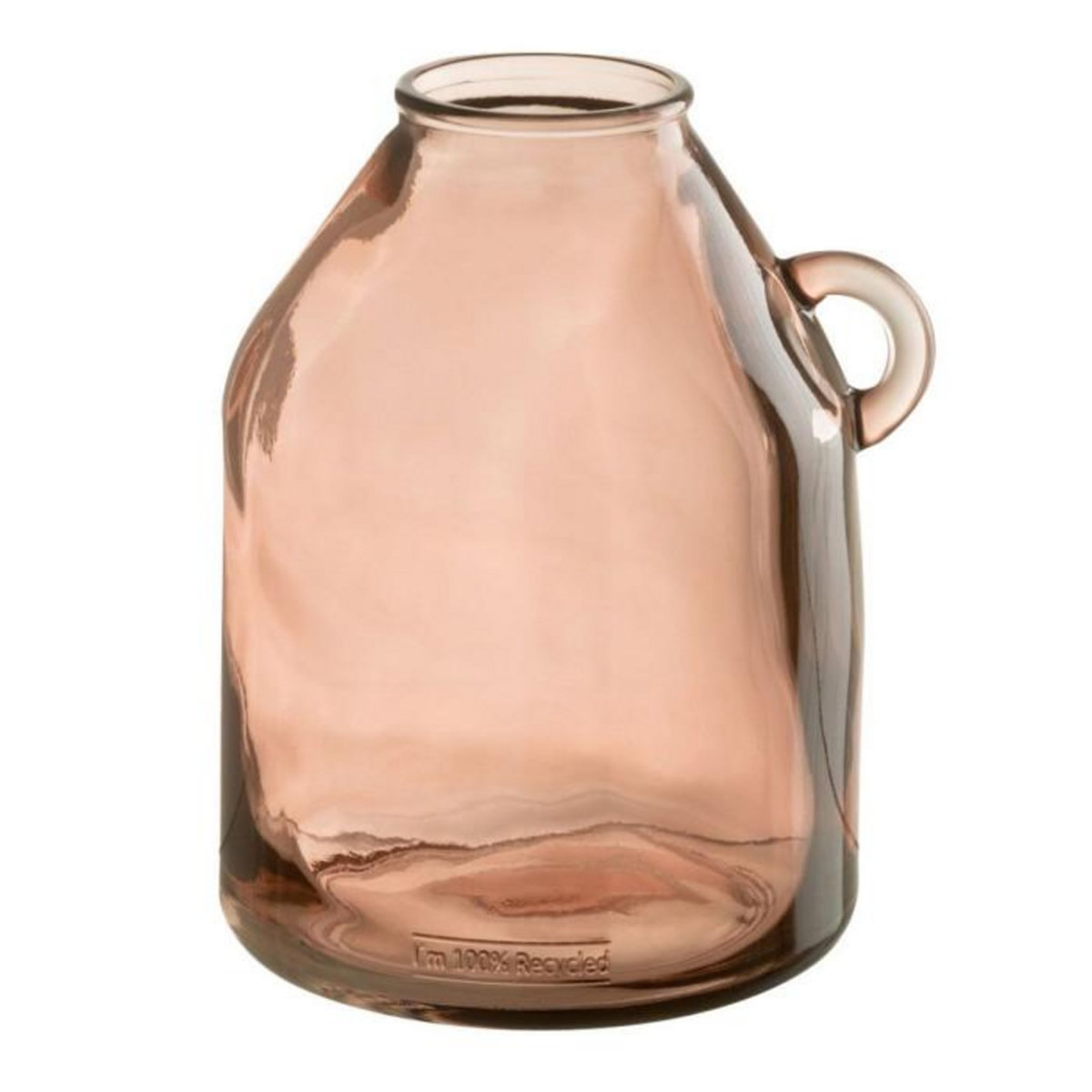 Paris Prix Vase Anse en Verre  Bouteille  25cm Rose