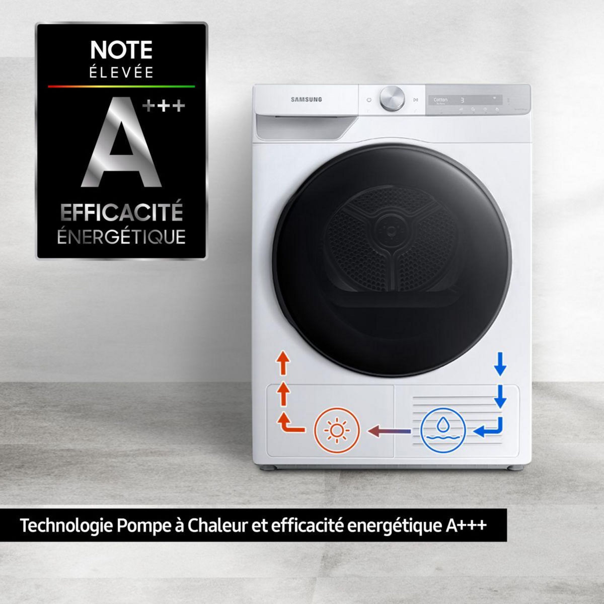 Samsung Sèche linge pompe à chaleur DV90T7240BH
