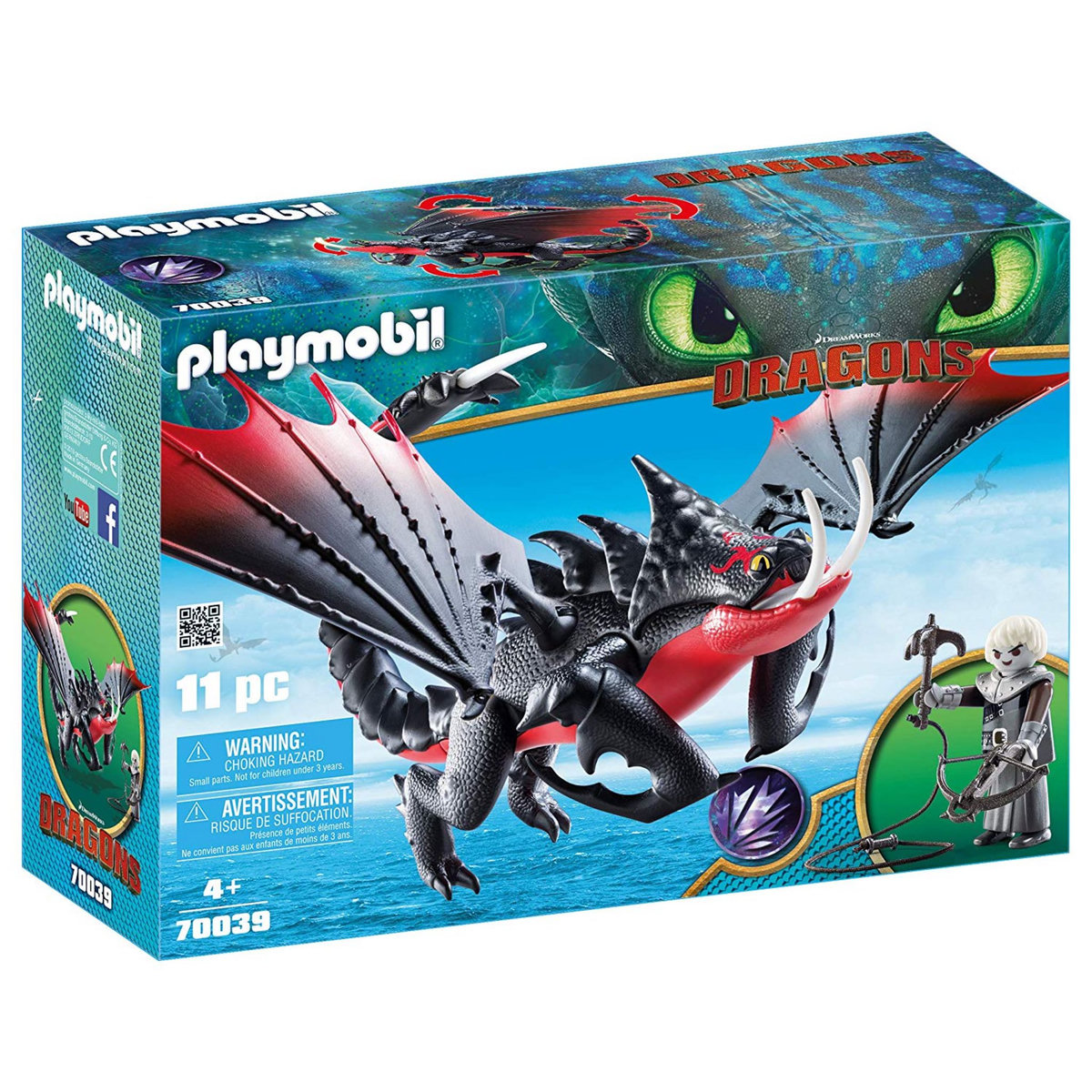 PLAYMOBIL 70039 - Dragons - Agrippemort et Grimmel