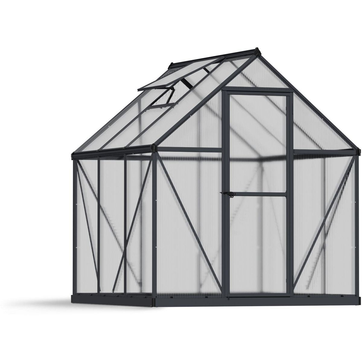 Canopia by PALRAM Serre de jardin polycarbonate Mythos 6x6 m Grey