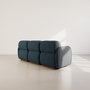 Voir la diapositive 6 : LISA DESIGN Penelope - canapé droit modulable 3 places en velours texturé