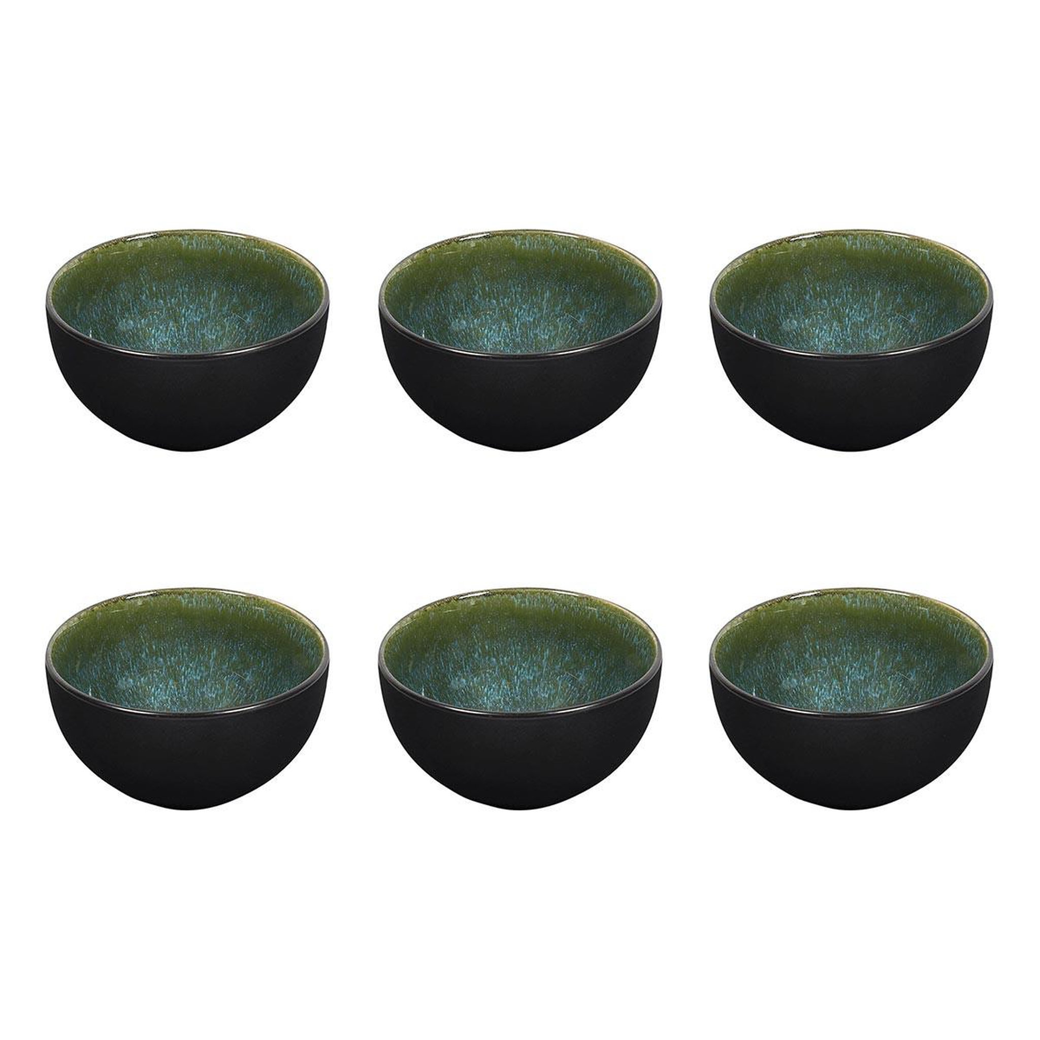 The Home Deco Factory Lot de 6 bols  elia  66cl vert
