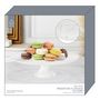 Voir la diapositive 3 : Paris Prix Présentoir à Gâteaux Verre  Ciselé  32cm Transparent