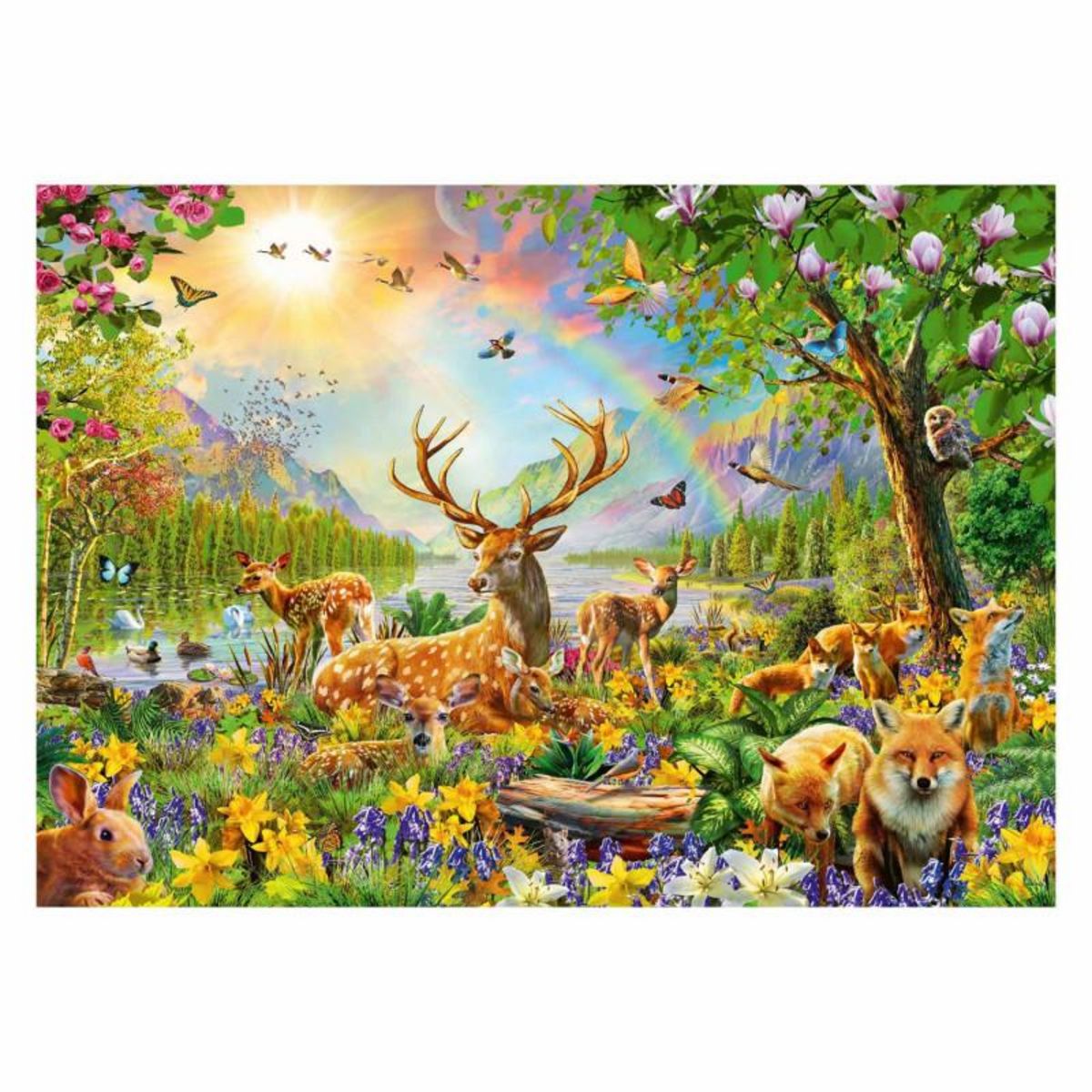 RAVENSBURGER Ravensburger Puzzle Beautiful Deer Family, 200st. XXL 133529
