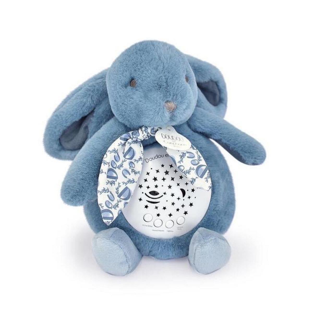 DOUDOU ET COMPAGNIE Veilleuse musicale lapin doudou - Bleu -