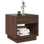 Voir la diapositive 5 : VIDAXL Table basse avec LED infini chene marron 50x50x50 cm