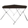 Voir la diapositive 5 : VIDAXL Auvent bimini a 3 arceaux noir 183x180x137 cm