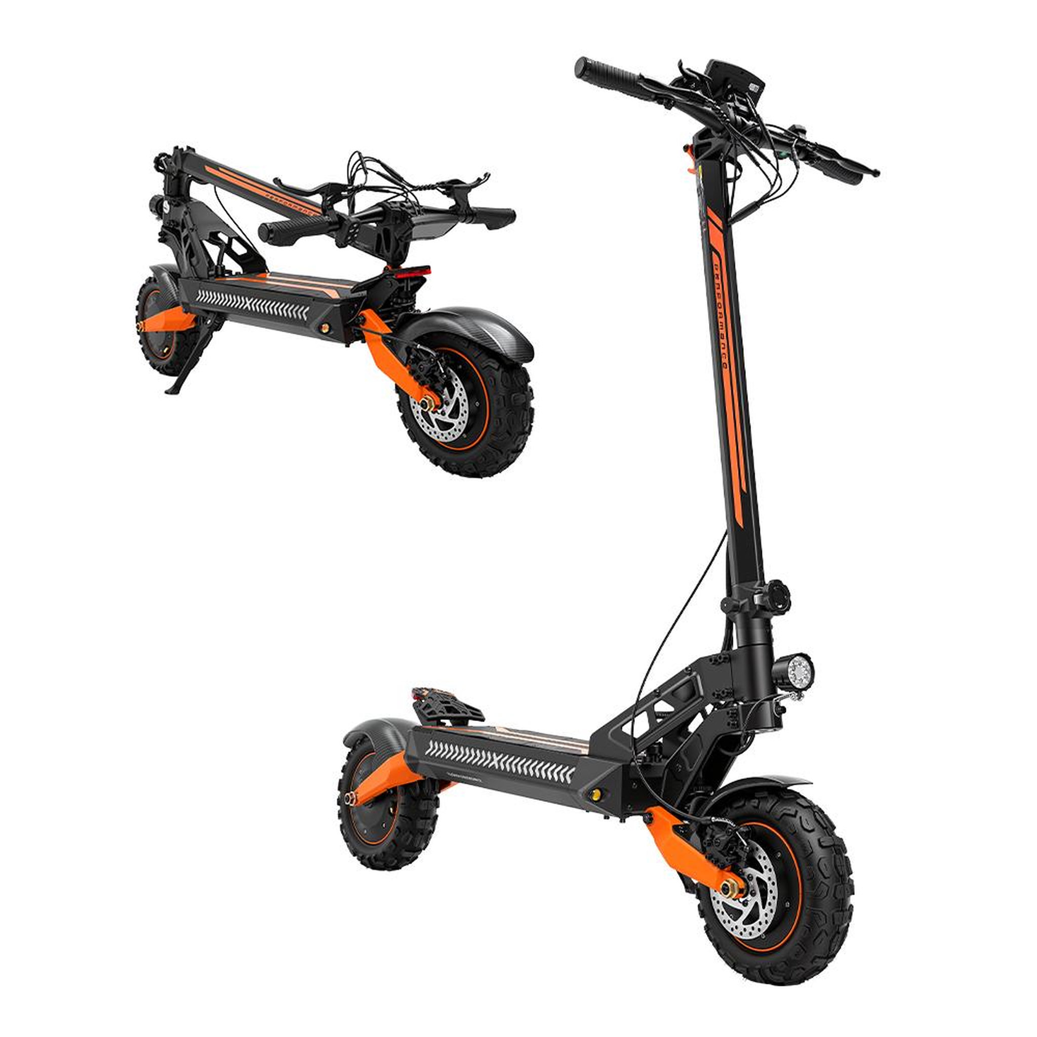 Voir la diapositive 2 : ISCOOTER Scooter électrique pliable iScooter W12, double moteur, 52 V 25 Ah, pneus tout-terrain 11