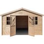 Voir la diapositive 3 : Habitat et Jardin Abri de jardin bois  Alex  - 20.20 m² - 4.80 x 4.00 x 2.39 m - 28 mm
