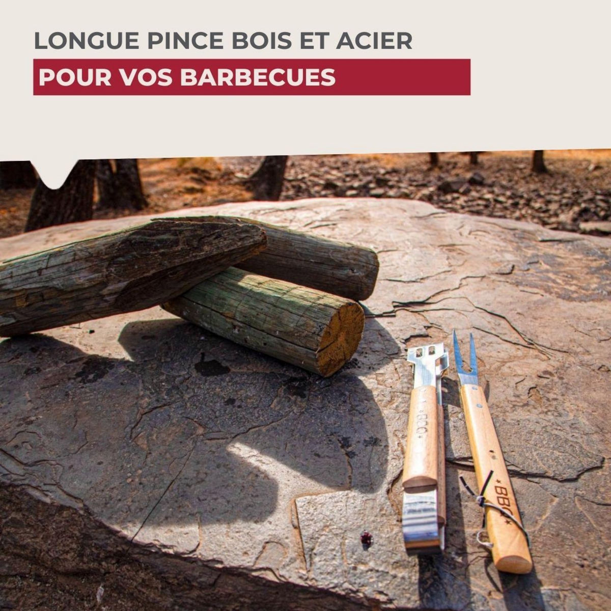 Fackelmann Ensemble de 2 Pinces à barbecue 39 cm Fackelmann BBQ Edition