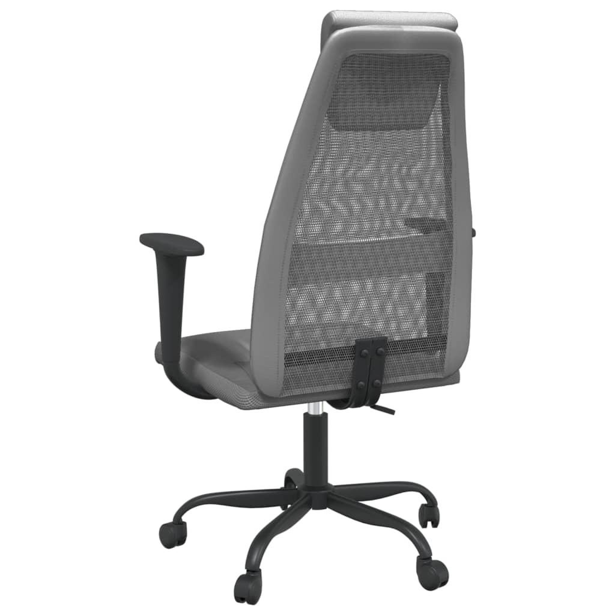 Voir la diapositive 5 : VIDAXL Chaise de bureau reglable en hauteur gris
