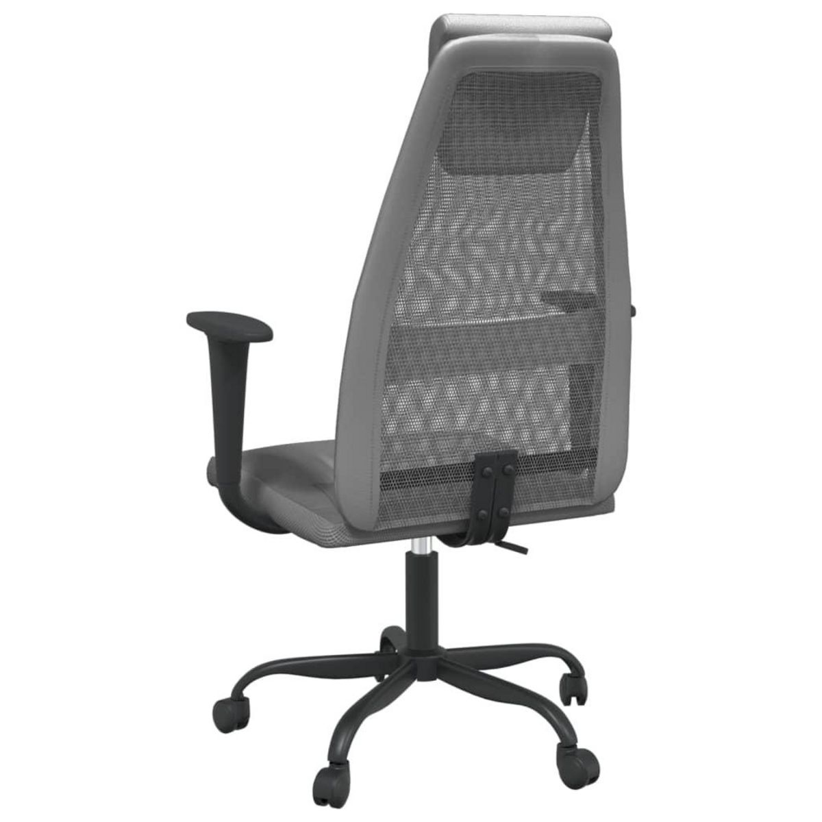 VIDAXL Chaise de bureau reglable en hauteur gris