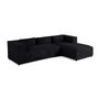 Voir la diapositive 2 : LISA DESIGN Stella - canapé d'angle droit - 4 places - en fausse fourrure