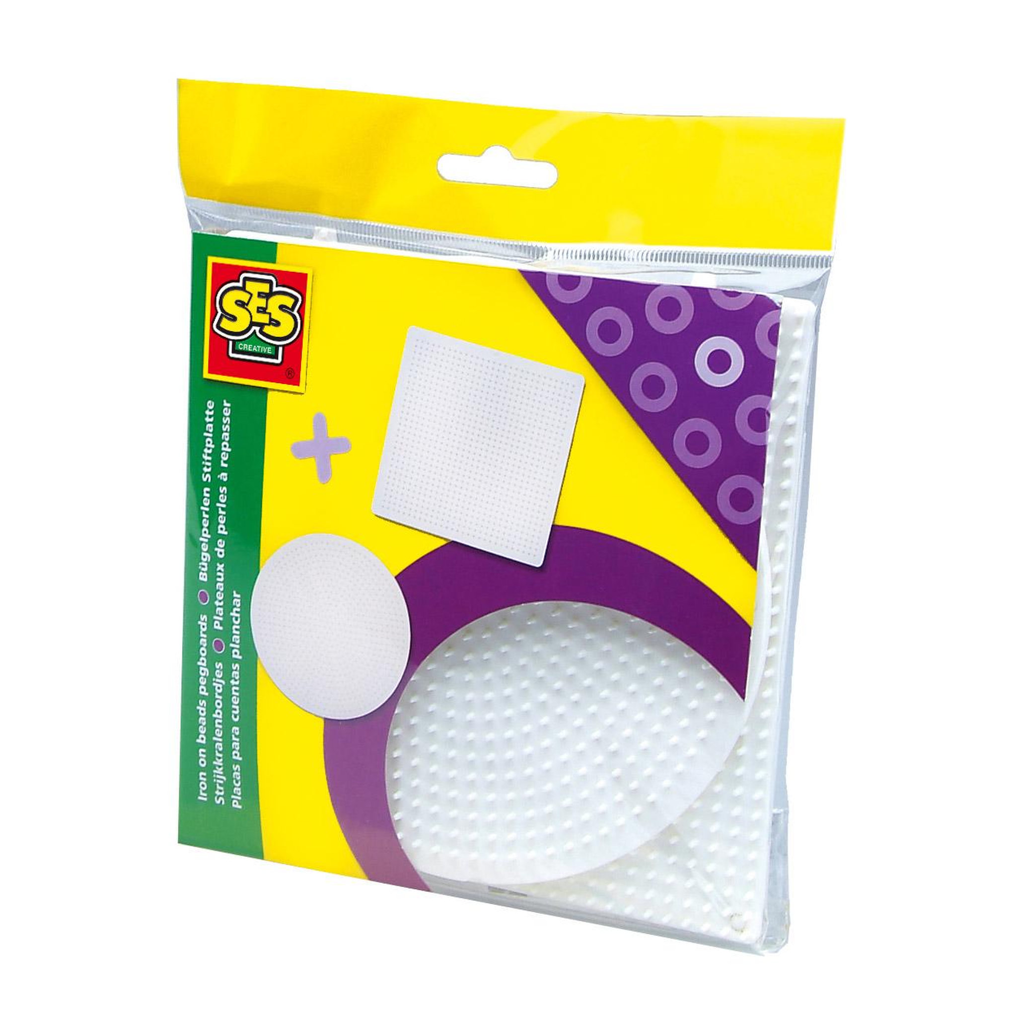SES Creative Plaque pour perles Technique à repasser : 2 grands plateaux