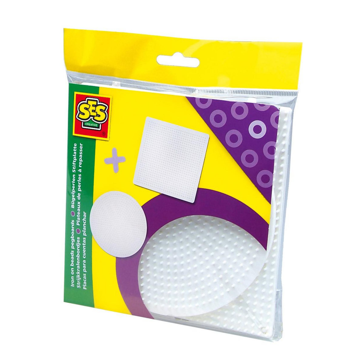 SES Creative Plaque pour perles Technique à repasser : 2 grands plateaux