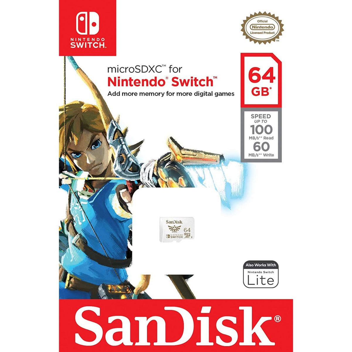 SANDISK Carte Micro SD 64 GB Nintendo Switch