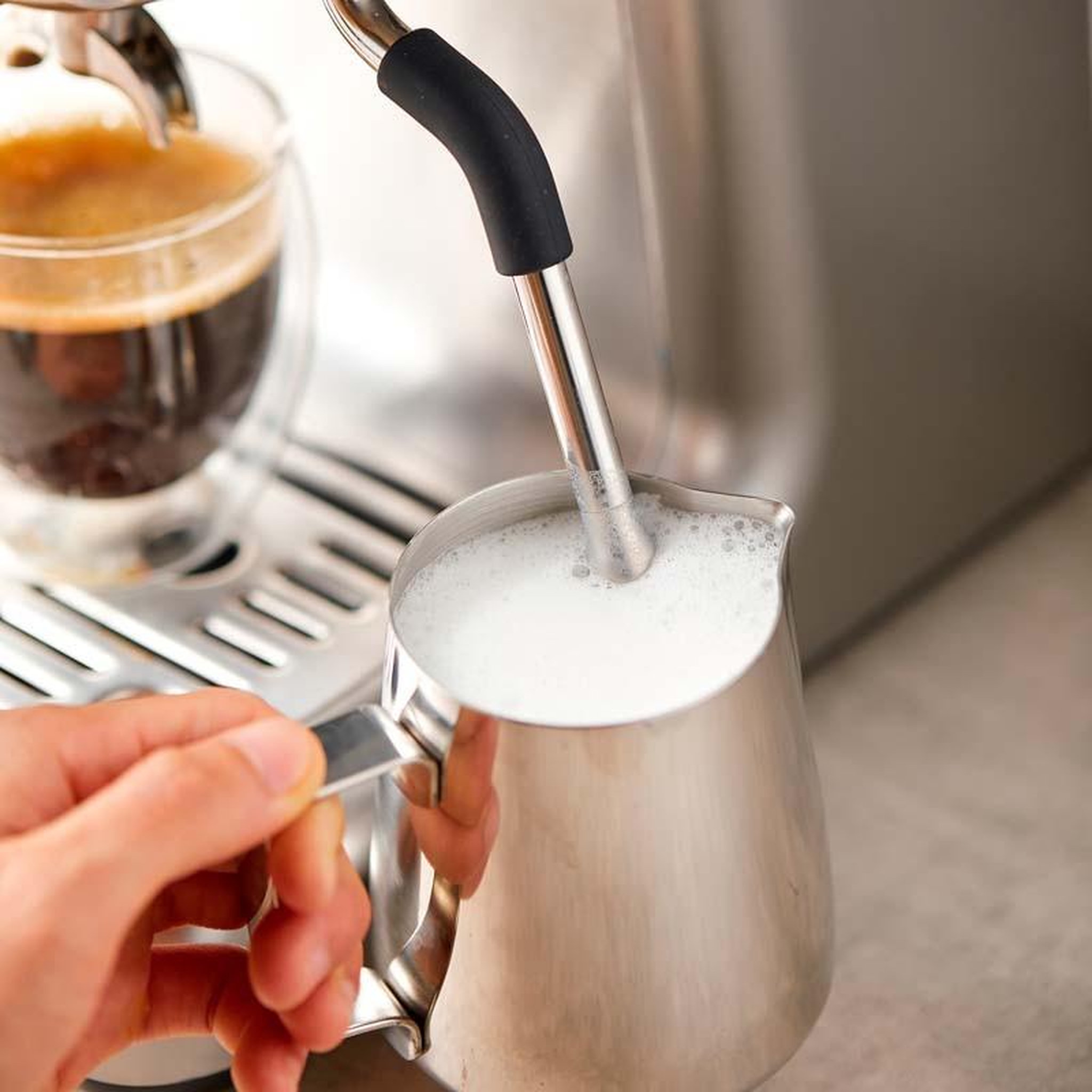 Voir la diapositive 3 : KITCHENCOOK Machine à expresso avec broyeur professionnel home bistro kitchencook