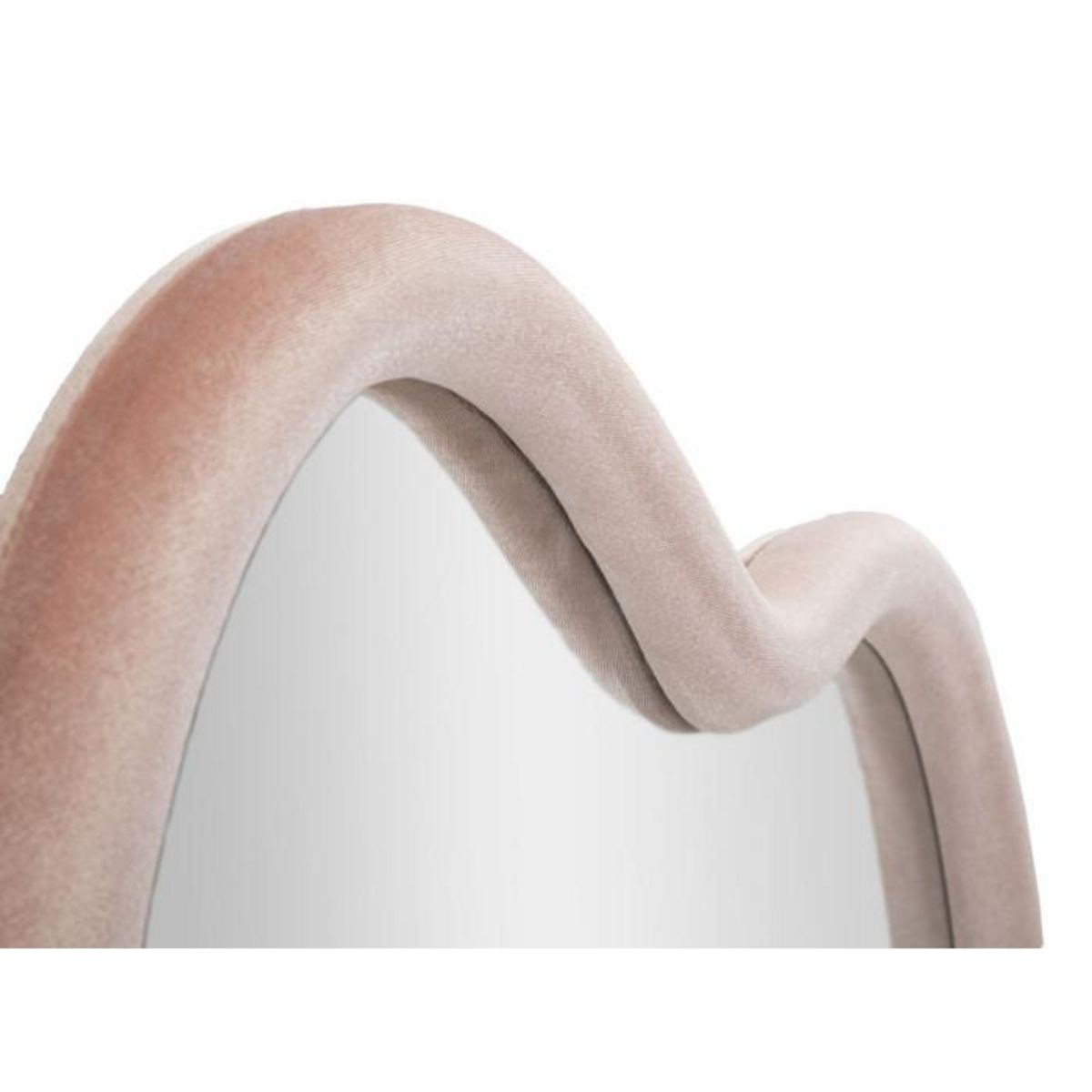 Paris Prix Miroir Mural en Velours  Cloud  90cm Rose