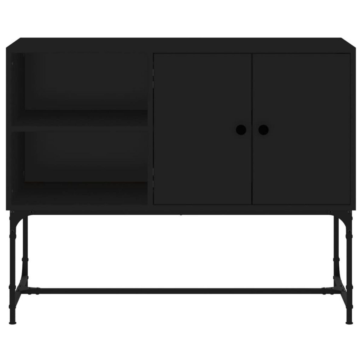VIDAXL Buffet noir 100x40x79,5 cm bois d'ingenierie