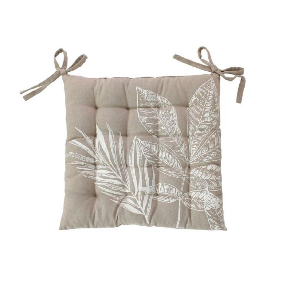 Paris Prix Galette de Chaise Piquée  Natura  38x38cm Naturel