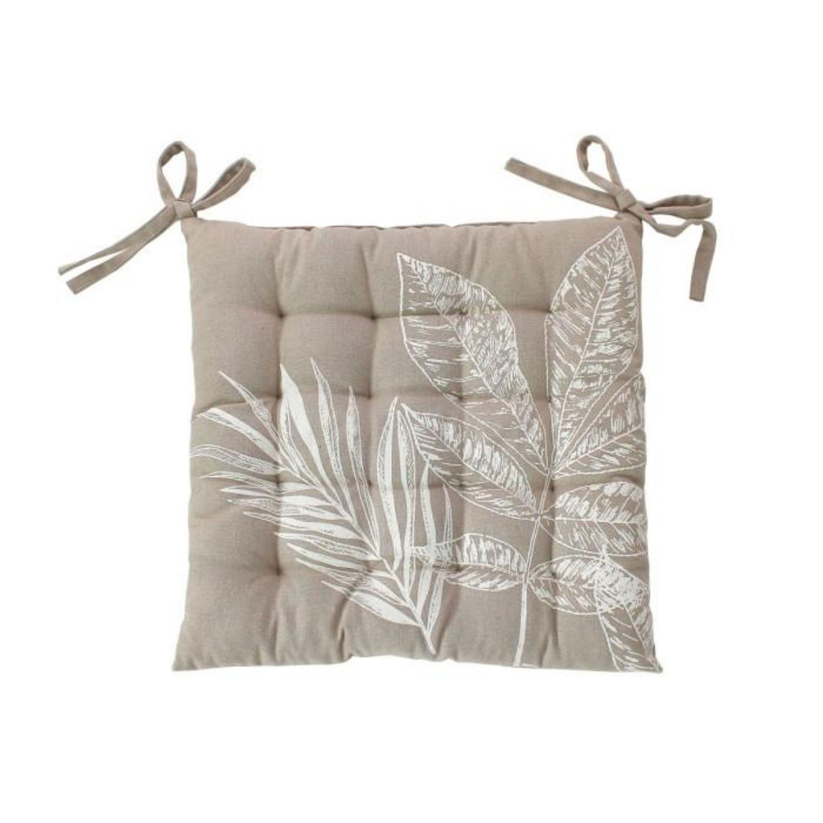 Paris Prix Galette de Chaise Piquée  Natura  38x38cm Naturel