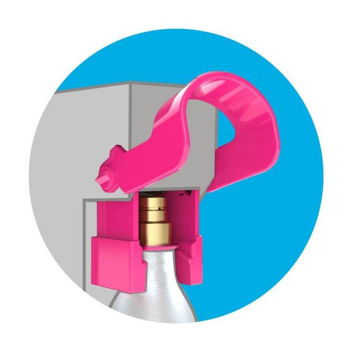 SODASTREAM Lot de 3 cylindres de gaz co2 60l quick connect pour machine à gazéifier - 3 x cylindre quick connect