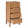 Voir la diapositive 2 : ATMOSPHERA Chiffonnier 4 Tiroirs  Tiria  103cm Marron